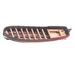 Cast Metal & Wood Longboat 2-3/4″