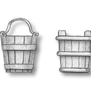 Wooden bucket 12mm