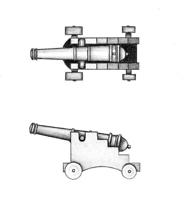 Cannons with Carriage 30mm