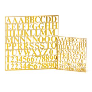 Brass Photoetched Letters and Numbers 6mm