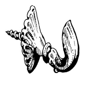 Metal Engraved Hooks 33mm