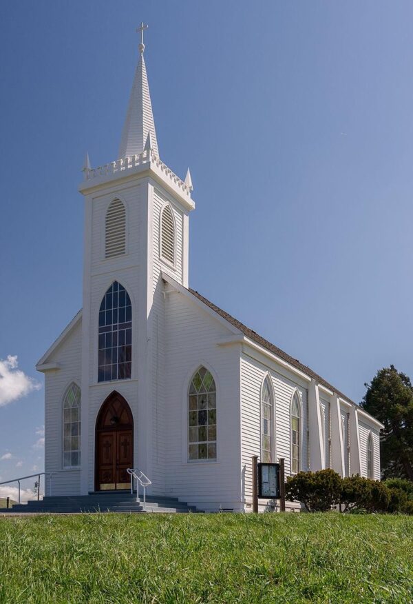 Saint Teresa of Avila, Church at Bodega, CA, wooden model kit
