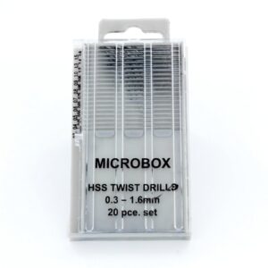 20 Pc Microbox Drill Set (0.3 – 1.6mm)