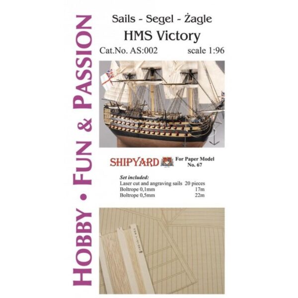 Sails for HMS Victory 1:96