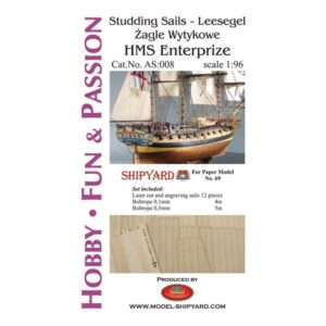 HMS Enterprize – Studding Sails 1:96