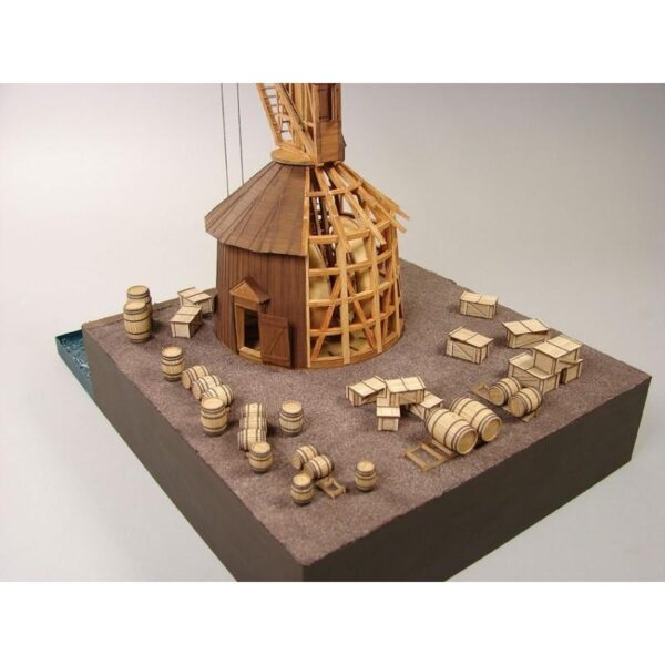 Holztretkran Am Hansehafen Stade 1661 1:72
