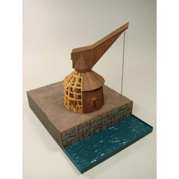 Holztretkran Am Hansehafen Stade 1661 1:72