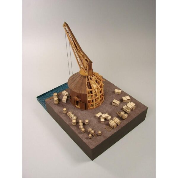 Holztretkran Am Hansehafen Stade 1661 1:72