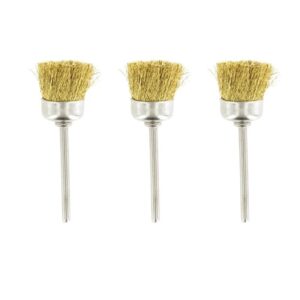 Brass Cup Brushes x 3