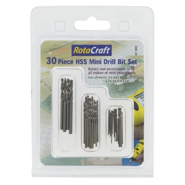 Rotacraft 30 Pce HSS Mini Drill Bit Set