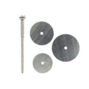 3 Pce Fine Cutting Saws & Mandrel