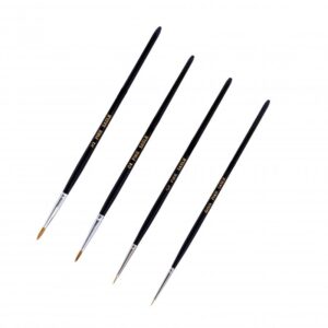 Pure Sable Brush Set (Size 000, 0, 2 &3)