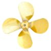 147-25 Brass Propeller 70-R-4BL-M5
