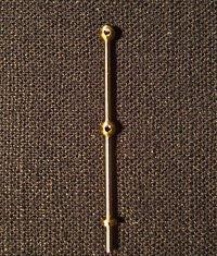 2 Hole Brass Stanchion – 25mm by Caldercraft