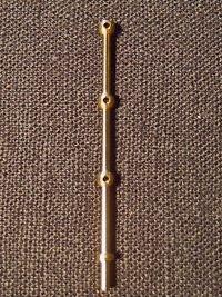 3 Hole Brass Stanchion – 30mm by Caldercraft