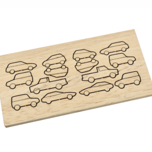 Laser Cut Wooden Cars