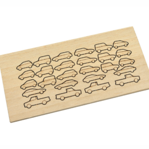 Laser Cut Wooden Cars