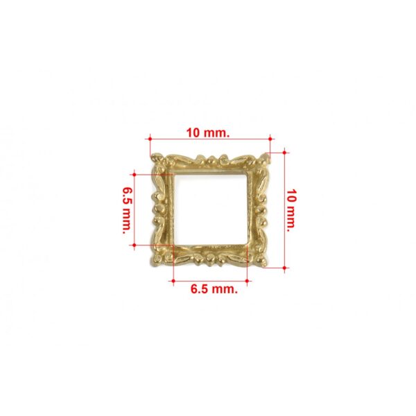 Brass Decorative Gun Port Frame 10mm - Image 2