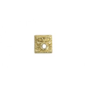 Brass Gilded Tile with Hole 7mm