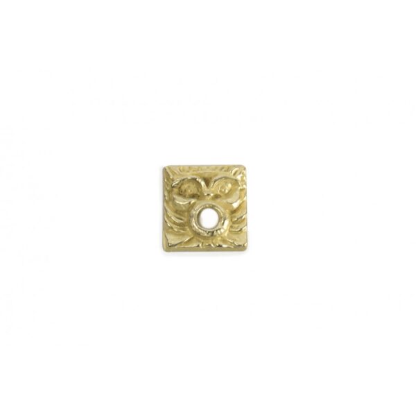 Brass Gilded Tile with Hole 7mm
