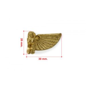 Brass Sphinx Wing Right 30mm
