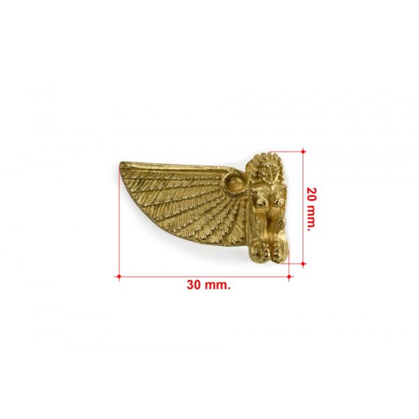 Brass Sphinx Wing Left 30mm - Image 2