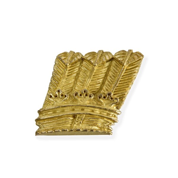 Brass Feathers Slanted right 25mm