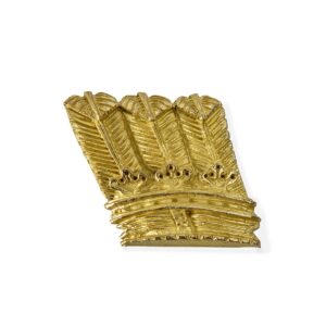 Brass Feathers Slanted Left 25mm