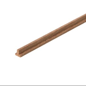 Walnut Profiles Section T 2x2mm