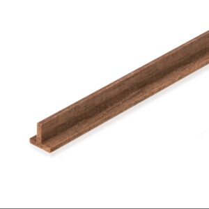 Walnut Profiles Section T 4x4mm