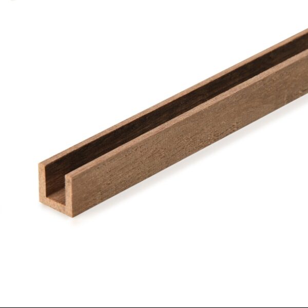 Walnut Profiles Section U 5x5mm