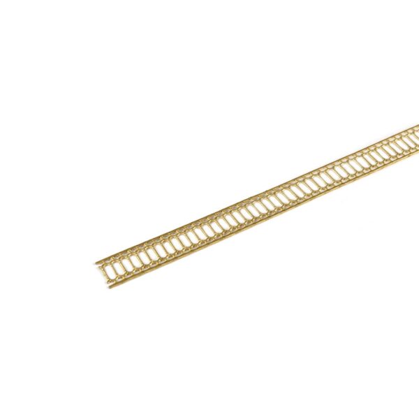 Ornate Trim Brass 12x250mm