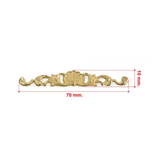 Clam Shell Trim Brass 70mm - Image 2