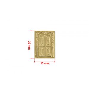 Ornate Door Brass 20mm