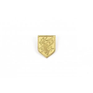 Ornate Shield Brass 17x13mm