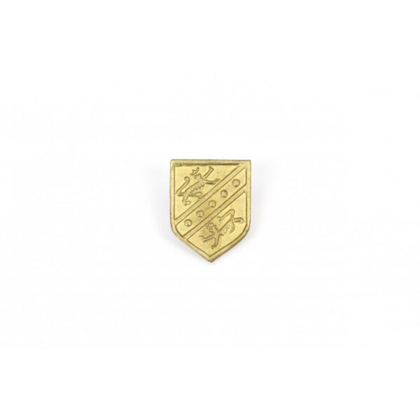 Ornate Shield Brass 17x13mm
