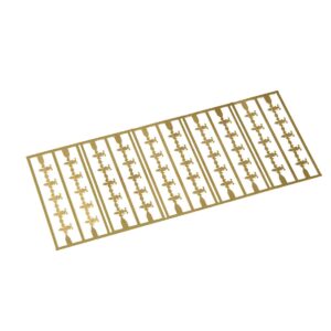Brass Fleur De Leis 4x5mm