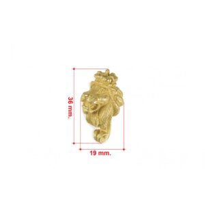 Metal Lion Figurehead 36mm