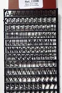 Letters and Numbers 8mm (Black)