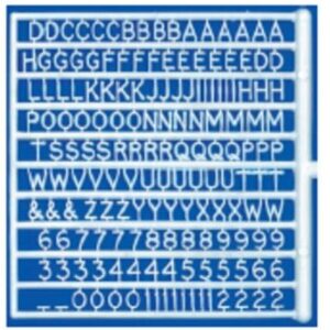 Letters and Numbers 6mm