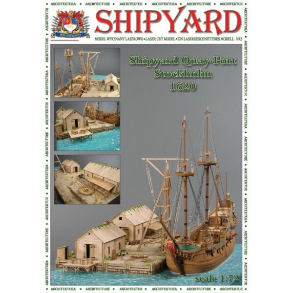 Quay Port Stockholm 1620 1:72 Scale by ShipYard