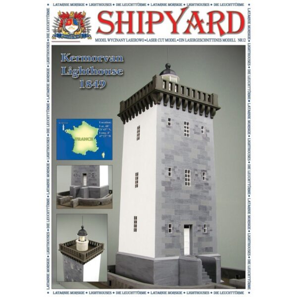 Kermorvan Lighthouse 1:72 Scale by ShipYard