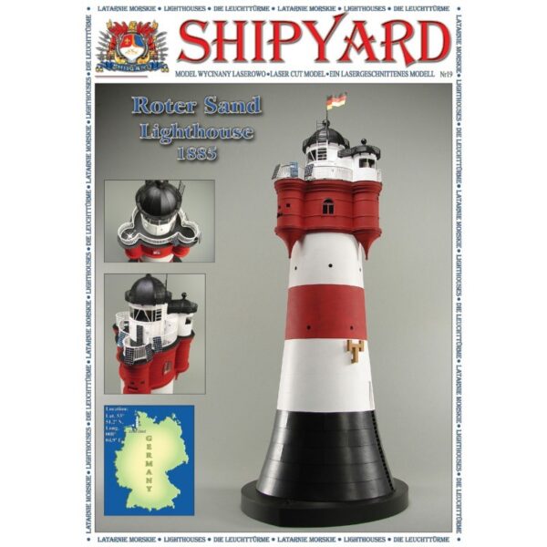 Roter Sand Lighthouse HO Scale by ShipYard